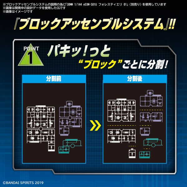 BANDAI 1/144 30mm 047 eEXM-S02M 弗雷斯蒂耶里02 組裝模型 BANDAI,1/144,30mm,047,eEXM-S02M,弗雷斯蒂耶里 ,組裝模型,