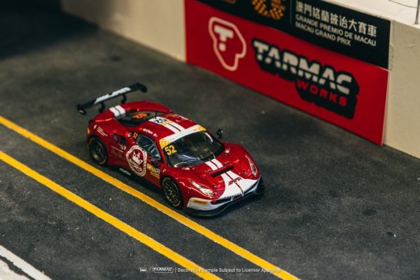 TARMAC WORKS 1/64 法拉利 Ferrari 488 GT3 Macau GT Cup - FIA GT World Cup 2023 T64-072-23MGP52 TARMAC WORKS 1/64 法拉利 Ferrari 488 GT3 Macau GT Cup - FIA GT World Cup 2023 T64-072-23MGP52
