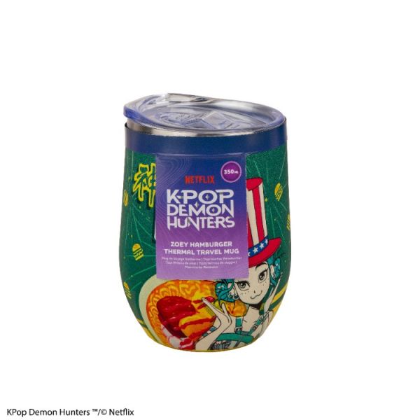 KPOP 獵魔女團 Demon Hunters 精巧保溫旅行杯 HUNTR/X 女團 Zoey Hamburger Ver. KPOP 獵魔女團 Demon Hunters 精巧保溫旅行杯 HUNTR/X 女團 Zoey Hamburger Ver.