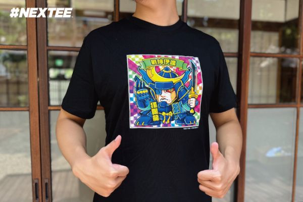 NEXTee KIRAKIRABUSI 戰神伊達 短袖T恤 黑色 NEXTee KIRAKIRABUSI 戰神伊達 短袖T恤 黑色