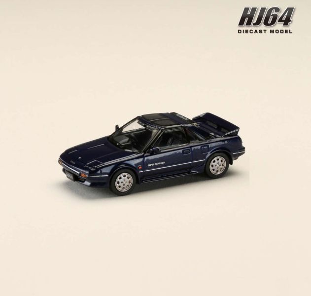 Hobby JAPAN 1/64 豐田 Toyota MR2 1600G-LIMITED SUPER CHARGER 1988 T型天窗 雲母藍 Hobby JAPAN 1/64 豐田 Toyota MR2 1600G-LIMITED SUPER CHARGER 1988 T型天窗 雲母藍