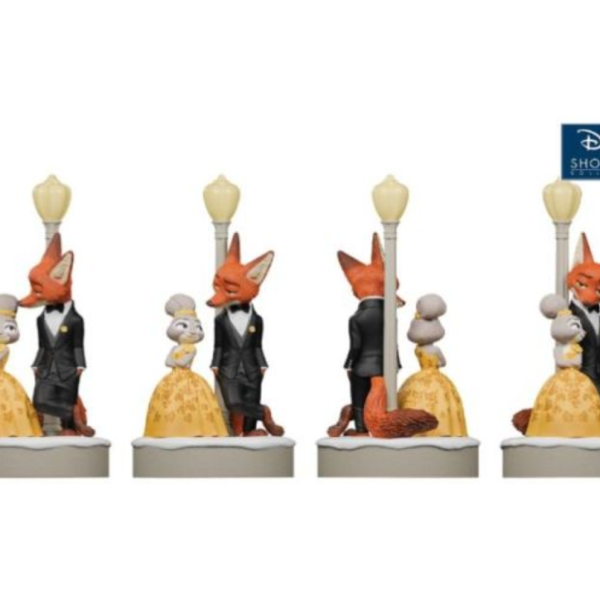 (預購) 迪士尼 動物方城市 尼克與茱蒂禮服發光塑像 20260427 迪士尼 動物方城市 尼克與茱蒂禮服發光塑像