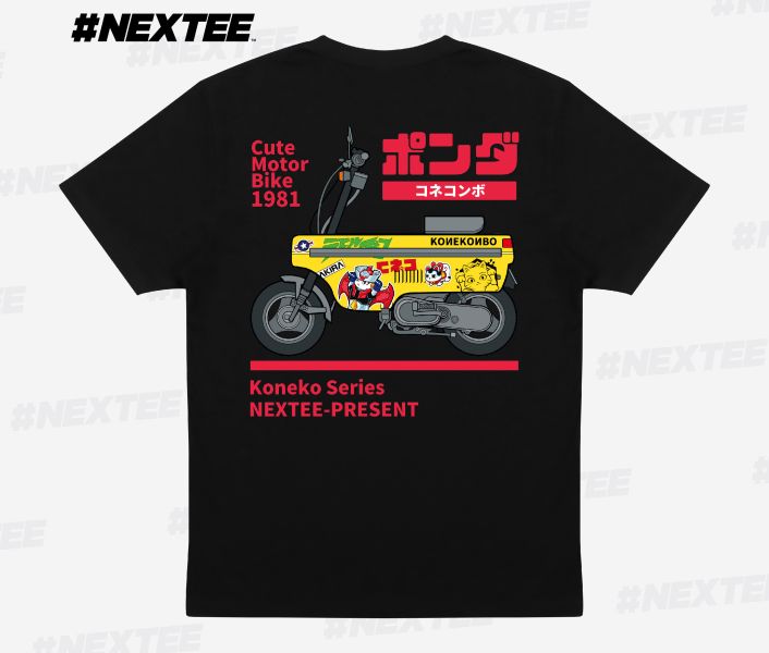 NEXTee 翻轉模玩 KONEKONBO 短袖T恤 白色＆黑色 NEXTee 翻轉模玩 KONEKONBO 短袖T恤 白色＆黑色