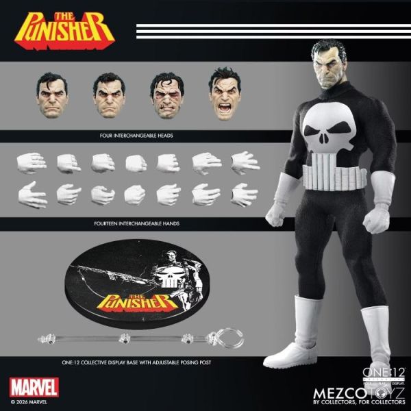 (預購) MEZCO TOYZ One:12 Collective 漫威 制裁者 約17cm 可動完成品 20260708 MEZCO TOYZ One:12 Collective 漫威 制裁者 約17cm 可動完成品