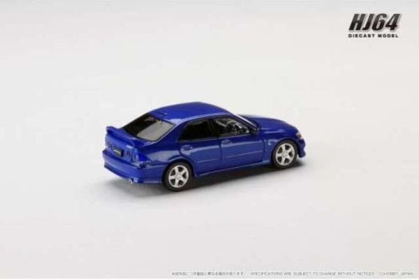 Hobby JAPAN 1/64 豐田 Toyota ALTEZZA RS200 (E10) 1998 Genuine Option Parts 雲母藍 HJ642080BBL Hobby JAPAN 1/64 豐田 Toyota ALTEZZA RS200 (E10) 1998 Genuine Option Parts 雲母藍 HJ642080BBL