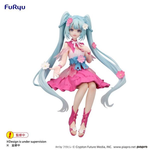 FURYU 景品 初音未來 花之妖精 大波斯菊 泡麵蓋公仔 FURYU 景品 初音未來 花之妖精 大波斯菊 泡麵蓋公仔