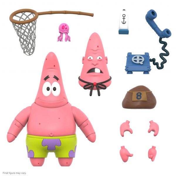 Super7 7吋 海綿寶寶 派大星 尖頭拉瑞 Patrick 可動完成品 Super7,7吋,海綿寶寶,派大星,尖頭拉瑞,Patrick,可動完成品,