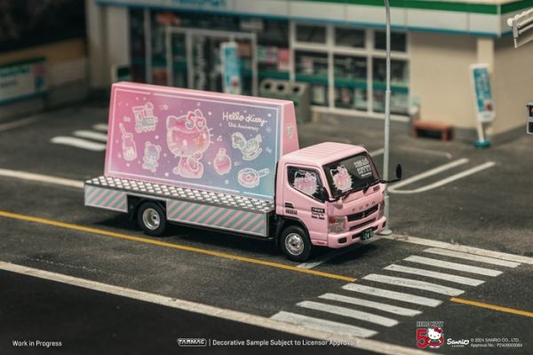 TARMAC WORKS 1/64 三菱 Mitsubishi Fuso Canter Hello Kitty Billboard TARMAC WORKS 1/64 三菱 Mitsubishi Fuso Canter Hello Kitty Billboard