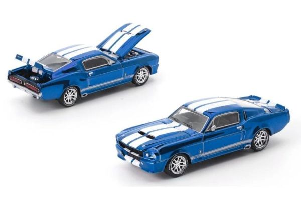 (預購) POP RACE × TOKYO STATION 1/64 福特 SHELBY MUSTANG GT500 – Blue with White Stripes PRT002 20260511 POP RACE × TOKYO STATION 1/64 福特 SHELBY MUSTANG GT500 – Blue with White Stripes PRT002