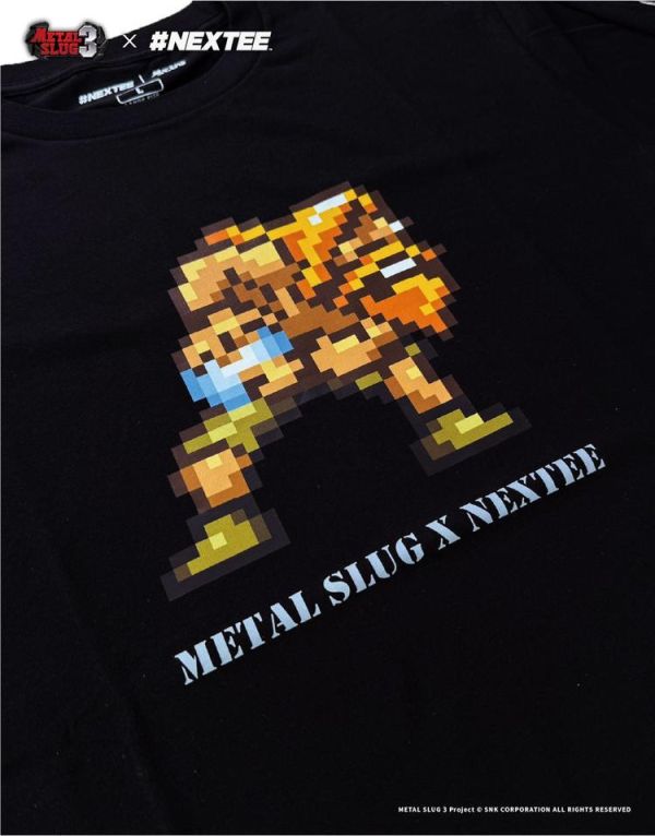 NEXTee 合金彈頭MetalSlug Hadouken 短袖T恤 黑&白 分別販售 NEXTee 合金彈頭MetalSlug Hadouken 短袖T恤 黑&白 分別販售