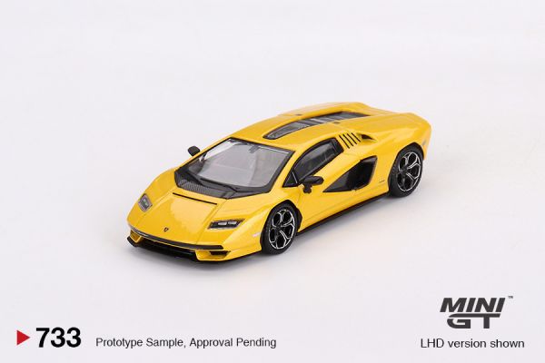 MINIGT 1/64 藍寶堅尼 Lamborghini Countach LPI 800-4  New Giallo Orion 鉛黃色 左駕 MINIGT 1/64 藍寶堅尼 Lamborghini Countach LPI 800-4  New Giallo Orion 鉛黃色 左駕