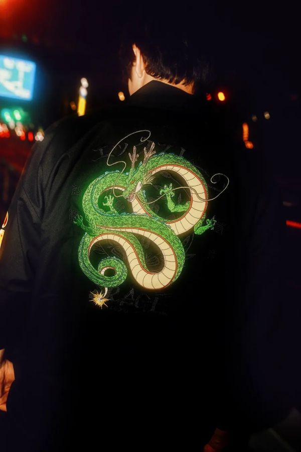 XRAGE 七龍珠Z 神龍 刺繡 半纏 XRAGE 七龍珠Z 神龍 刺繡 半纏