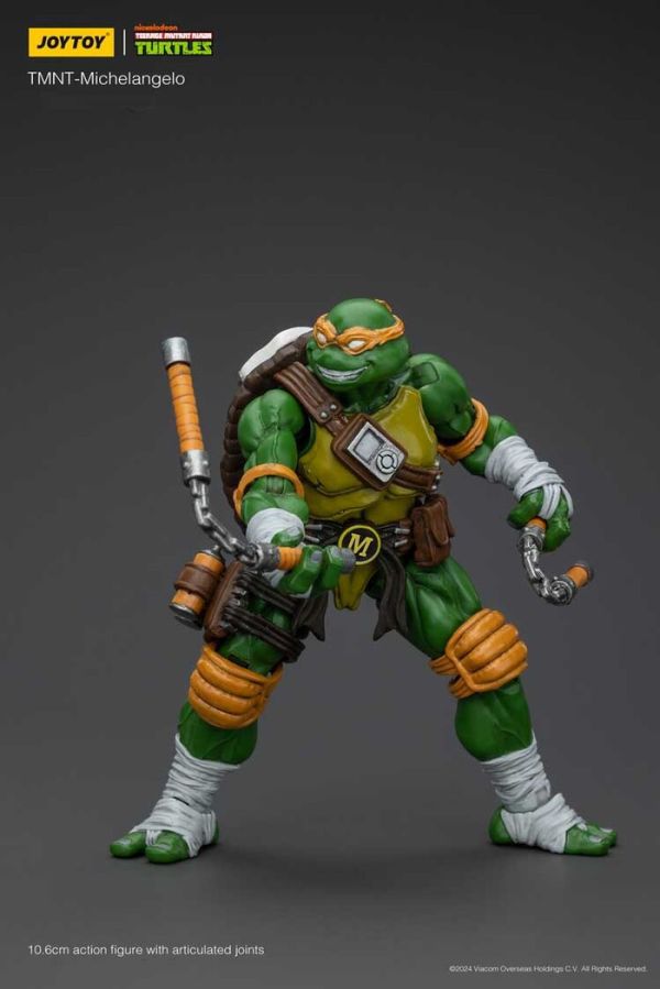 JOYTOY 1/18 忍者龜 米開朗基羅 JT6144 可動完成品 JOYTOY 1/18 忍者龜 米開朗基羅 JT6144 可動完成品