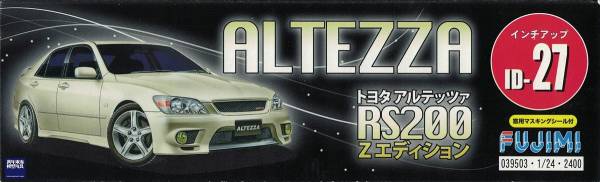1/24 TOYOTA Altezza RS200 Z Edition FUJIMI ID27 富士美 組裝模型  FUJIMI,1/24,ID,TOYOTA,Altezza,RS200,Z Edition, 
