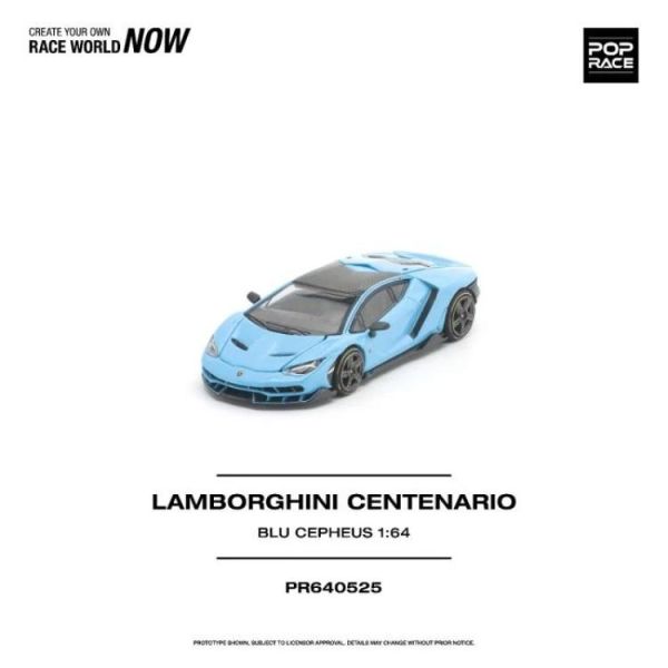 (預購) POP RACE 1/64 藍寶堅尼 LAMBORGHINI CENTENARIO BLU CEPHEUS PR640525 20260604 POP RACE 1/64 藍寶堅尼 LAMBORGHINI CENTENARIO BLU CEPHEUS PR640525