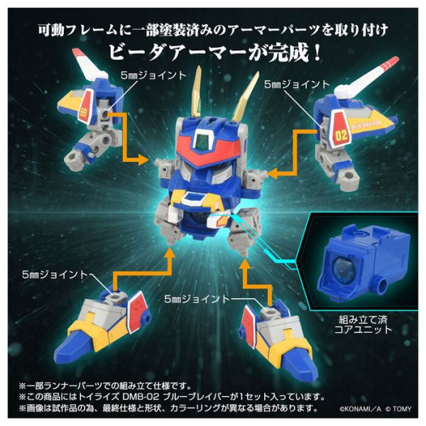 TAKARATOMY 彈珠超人 彈珠人 B傳說 爆外傳 DMB-02 藍強擊號 組裝模型 TAKARATOMY 彈珠超人 彈珠人 B傳說 爆外傳 DMB-02 藍強擊號 組裝模型