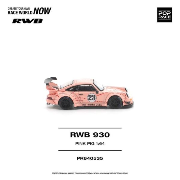 (預購) POP RACE 1/64 保時捷 RWB 930 PINK PIG PR640535 20260622 POP RACE 1/64 保時捷 RWB 930 PINK PIG PR640535