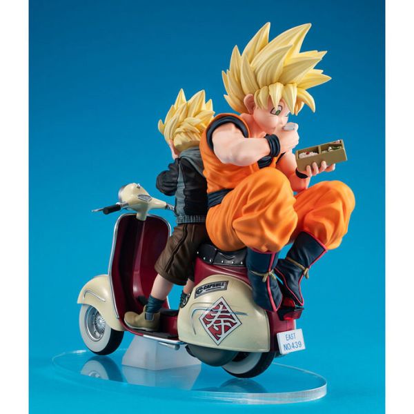 MegaHouse 桌上系列EX 七龍珠 Z 超級賽亞人悟空＆超級賽亞人悟飯＆摩托車 PVC完成品 MegaHouse 桌上系列EX 七龍珠Z 超級賽亞人悟空＆超級賽亞人悟飯＆摩托車 PVC完成品