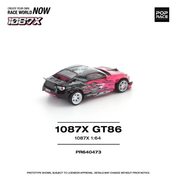 (預購) POP RACE 1/64 豐田 TOYOTA GT86 1087車隊x GT86 特別式樣 PR640473 20251031 POP RACE 1/64 豐田 TOYOTA GT86 1087車隊x GT86 特別式樣 PR640473