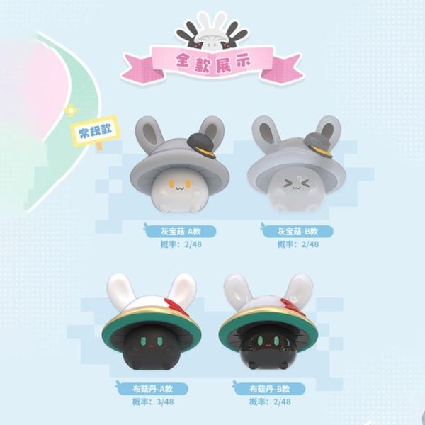 (預購) suplay 盲盒 米哈遊 星穹鐵道 兔兔菇與菇菇兔系列 4個/入 一中盒12入販售 20260421 suplay 盲盒 米哈遊 星穹鐵道 兔兔菇與菇菇兔系列 4個/入 一中盒12入販售