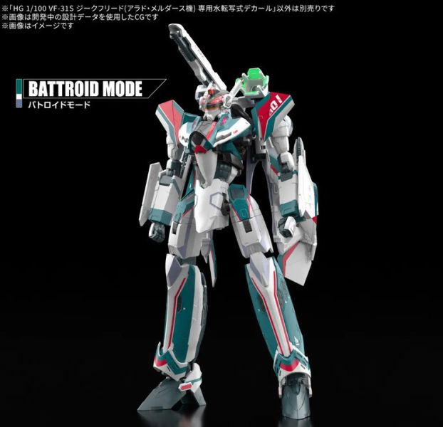(預購) BANDAI 1/100 HG 010 VF-31S 超時空要塞 英雄式 阿拉德．梅塔斯座機 專用水貼紙 (預購) BANDAI 1/100 HG 010 VF-31S 超時空要塞 英雄式 阿拉德．梅塔斯座機 專用水貼紙