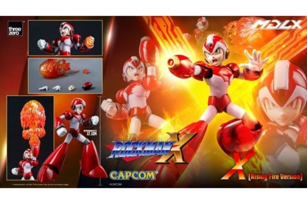 (預購) threezero MDLX X 洛克人 X 上升火焰版 12.1cm 3Z05768A0 可動完成品 20251222 threezero MDLX X 洛克人 X 上升火焰版 12.1cm 3Z05768A0 可動完成品