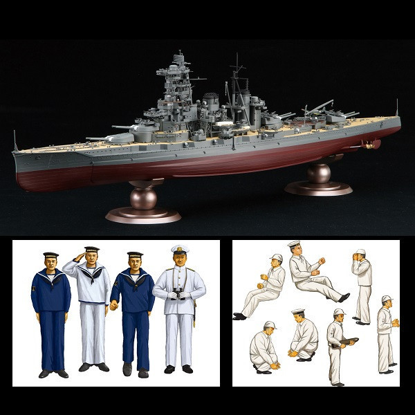1/350 戰艦 榛名 1944 捷一號作戰 付帝国海軍乘組員軍官水兵組 FUJIMI 富士美 組裝模型 FUJIMI,1/350,日本海軍,航空母艦,加賀,PREMIUM,全艦底,中途島,
