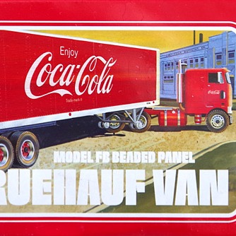 AMT / 1/25 / 可口可樂大貨車 組裝模型 / Model FB Beaded Panel Fruehauf Van Coca Cola AMT,1/25,可口可樂貨車,Model FB Beaded Panel Fruehauf Van Coca Cola