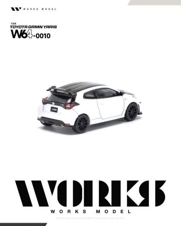 (預購) WORKS MODEL 1/64 豐田 TOYOTA GRMN YARIS WHITE W640010 20260809 WORKS MODEL 1/64 豐田 TOYOTA GRMN YARIS WHITE W640010