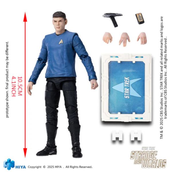 Hiya Toys 極致迷你系列 1/18 10.5CM 星際爭霸戰 奇異新世界 史巴克 可動完成品 EMS0196 Hiya Toys 極致迷你系列 1/18 10.5CM 星際爭霸戰 奇異新世界 史巴克 可動完成品 EMS0196