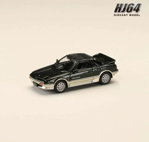 Hobby JAPAN 1/64 豐田 Toyota MR2 1600G-LIMITED SUPER CHARGER 1988 T型天窗 幽黑銀(雙色) Hobby JAPAN 1/64 豐田 Toyota MR2 1600G-LIMITED SUPER CHARGER 1988 T型天窗 幽黑銀(雙色)