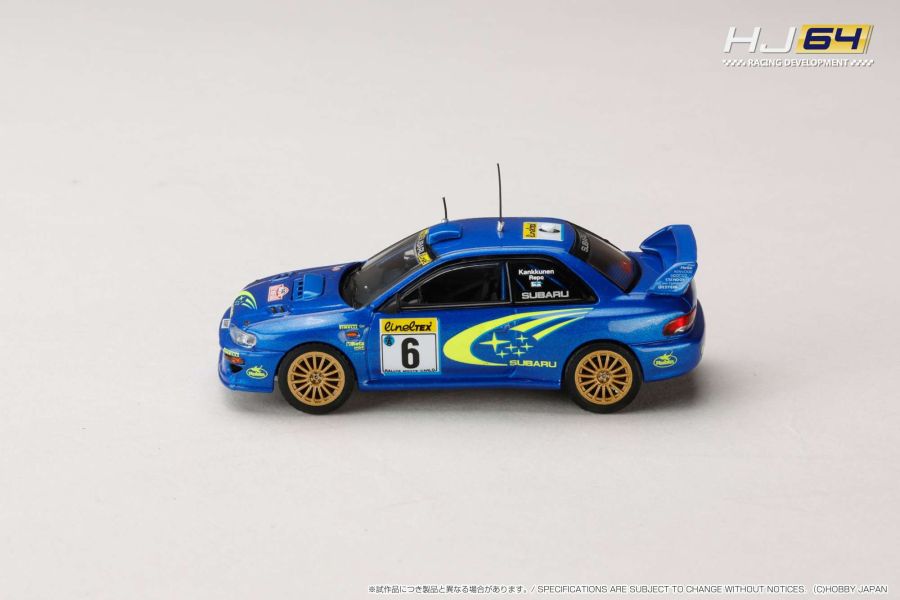 Hobby JAPAN 1/64 速霸陸 SUBARU IMPREZA WRC 1999 MONTE CARLO #6 大賽6號車 HJR645041B Hobby JAPAN 1/64 速霸陸 SUBARU IMPREZA WRC 1999 MONTE CARLO #6 大賽6號車 HJR645041B