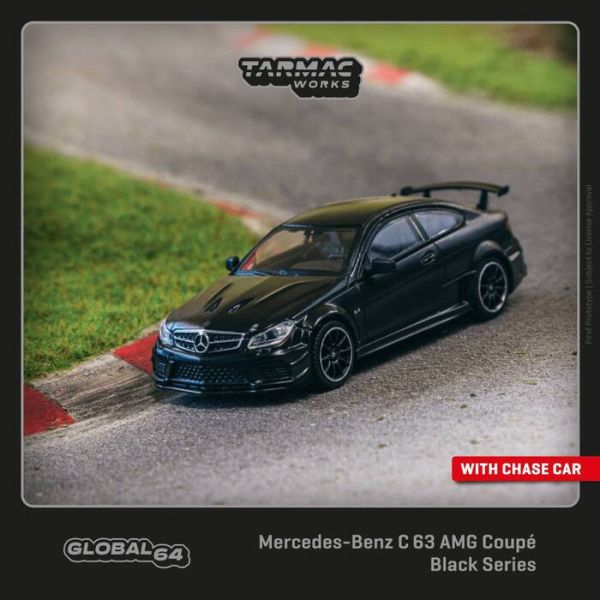 TARMAC WORKS 1/64 賓士 Mercedes-Benz C 63 AMG Coupé Black Series 霧面黑 T64G-009-MB TARMAC WORKS 1/64 賓士 Mercedes-Benz C 63 AMG Coupé Black Series 霧面黑 T64G-009-MB