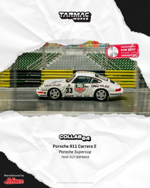 (預購) TARMAC 1/64 保時捷 Porsche 911 Carrera 2 Porsche Supercup Monaco 1993 Winner T64S-017-93PSM33 20251219 TARMAC 1/64 保時捷 Porsche 911 Carrera 2 Porsche Supercup Monaco 1993 Winner T64S-017-93PSM33