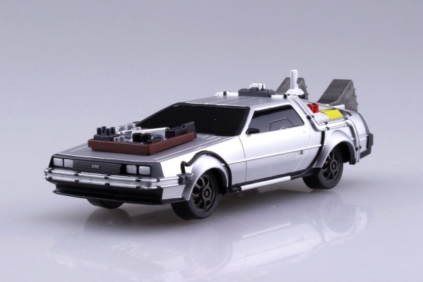 [經典再販] AOSHIMA 青島 1/43 回到未來 Back To The Future  DeLorean III 迪羅倫 迴力車 組裝模型 AOSHIMA,1/43,回到未來,Back To The Future,DeLorean III,迴力車