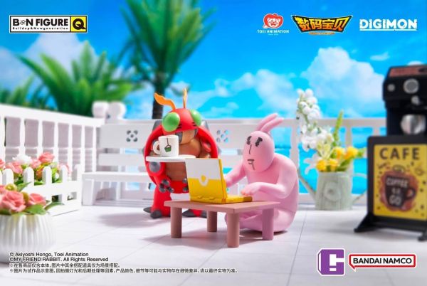 (預購) BANDAI 盲盒 BNFIGURE Q 數碼寶貝大冒險x我的兔子朋友 全8+1種 一中盒8入販售 20261028 BANDAI 盲盒 BNFIGURE Q 數碼寶貝大冒險x我的兔子朋友 全8+1種 一中盒8入販售