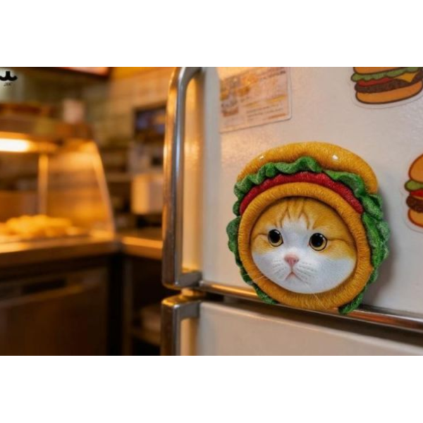(預購) JXK&small2505 漢堡喵冰箱貼 20260326 JXK&small2505 漢堡喵冰箱貼