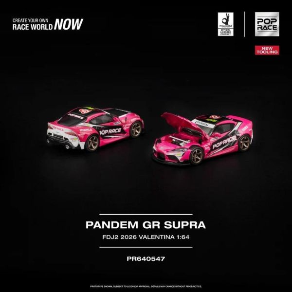 (預購) POP RACE 1/64 PANDEM GR SUPRA FDJ2 VALENTINA PIAZ PR640547 20260923 POP RACE 1/64 PANDEM GR SUPRA FDJ2 VALENTINA PIAZ PR640547