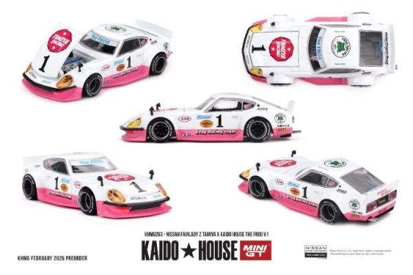 (預購) KAIDO HOUSE x MINIGT 1/64 日產 Nissan Fairlady Z TAMIYA x KAIDO HOUSE "The FROG" V1 KHMG263 20260219 KAIDO HOUSE x MINIGT 1/64 日產 Nissan Fairlady Z TAMIYA x KAIDO HOUSE "The FROG" V1 KHMG263