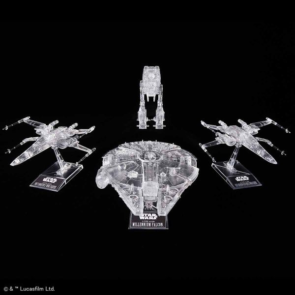 BANDAI 星際大戰 1/144 & 1/350 & 1/540 最後的絕地武士 透明載具套組 組裝模型 BANDAI,星際大戰,1/144,&,1/350,&,1/540,最後,的,絕地武士,透明載具,套組,組裝模型,