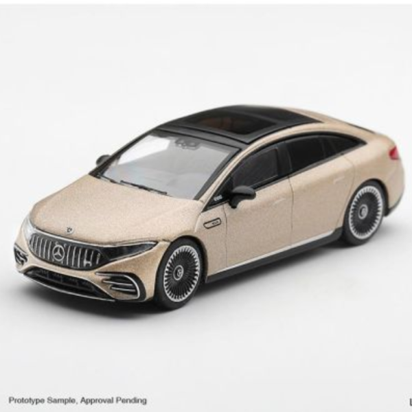 (預購) [吊卡版] MINIGT 1/64 賓士 Mercedes-AMG EQS 53 Gold LHD MGT01369-BL 20260827 [吊卡版] MINIGT 1/64 賓士 Mercedes-AMG EQS 53 Gold LHD MGT01369-BL