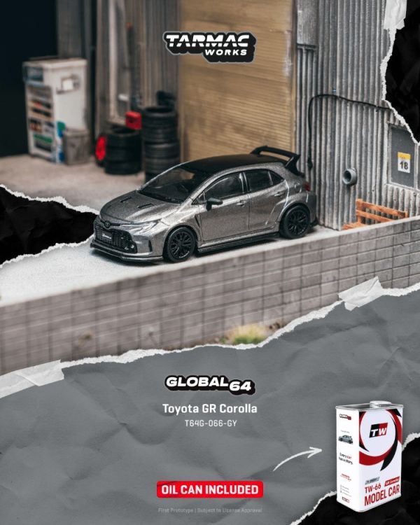 (預購) TARMAC WORKS 1/64 豐田 Toyota GR Corolla Grey T64G-066-GY 20260125 TARMAC WORKS 1/64 豐田 Toyota GR Corolla Grey T64G-066-GY