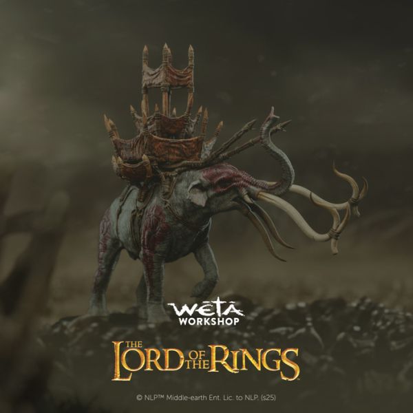 WETA Workshop 16.5cm 魔戒 穆馬基爾 Mumakil 猛獁象 靜態完成品 WETA Workshop 16.5cm 魔戒 穆馬基爾 Mumakil 猛獁象 靜態完成品