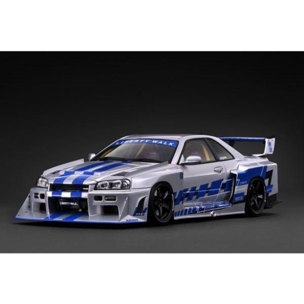 (預購) ignition model 1/18 日產 LB-ER34 Super Silhouette SKYLINE Silver IG4136 20260820 ignition model 1/18 日產 LB-ER34 Super Silhouette SKYLINE Silver IG4136