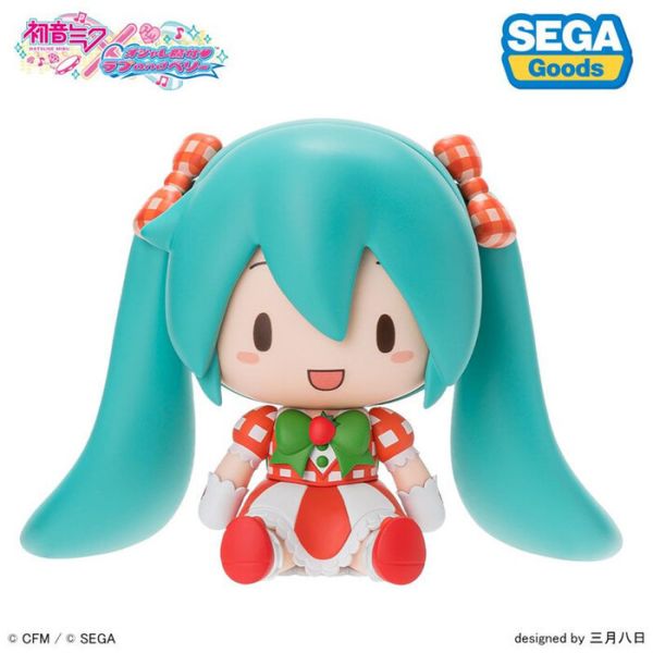 SEGA 景品 初音未來ｘ時尚魔女 迷你坐姿公仔 可愛草莓Ver. 2512 SEGA 景品 初音未來ｘ時尚魔女 迷你坐姿公仔 可愛草莓Ver.