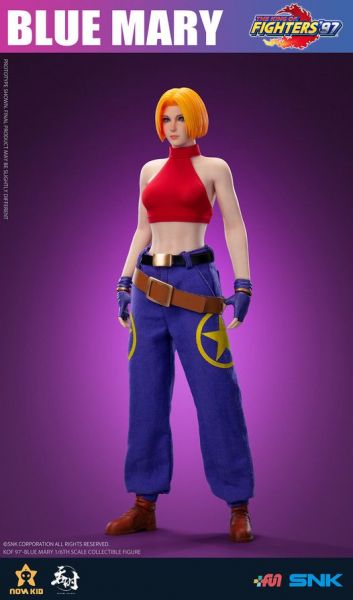 吞時工作室 1/6 拳皇97 格鬥天王 布魯瑪麗 Blue Mary 可動包膠完成品  吞時工作室,1/6,拳皇97,格鬥天王,布魯瑪麗,Blue Mary, 可動包膠完成品, 