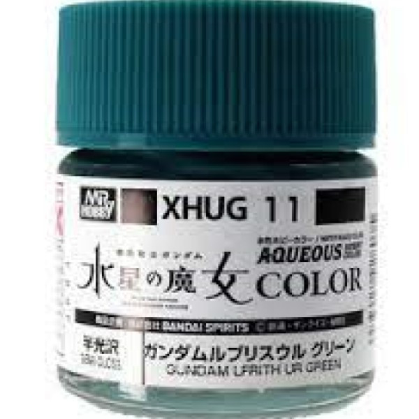 GSI 郡氏 水性漆 XHUG-011 水星的魔女鋼彈專用漆11 烏爾魔靈綠 GSI,郡氏,水性漆,XHUG-011,水星的魔女,鋼彈,專用漆,烏爾魔靈綠,半光澤,