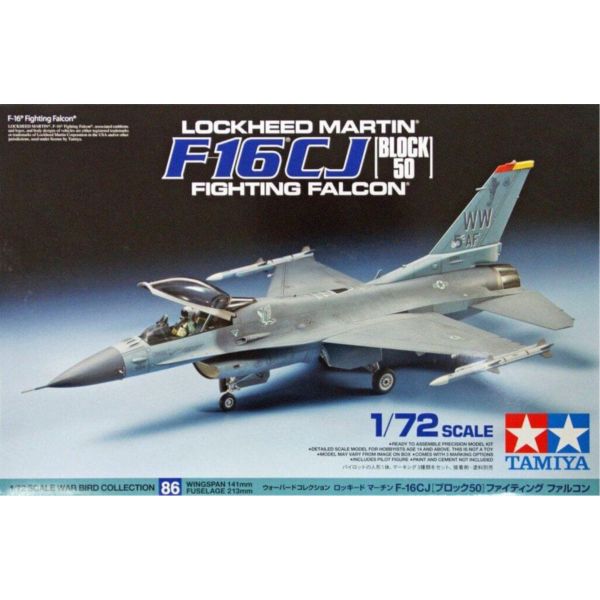 TAMIYA 田宮模型 60786 1/72 F-16CJ BLOCK 50 戰鬥機 組裝模型 TAMIYA 田宮模型 60786 1/72 F-16CJ BLOCK 50 戰鬥機 組裝模型