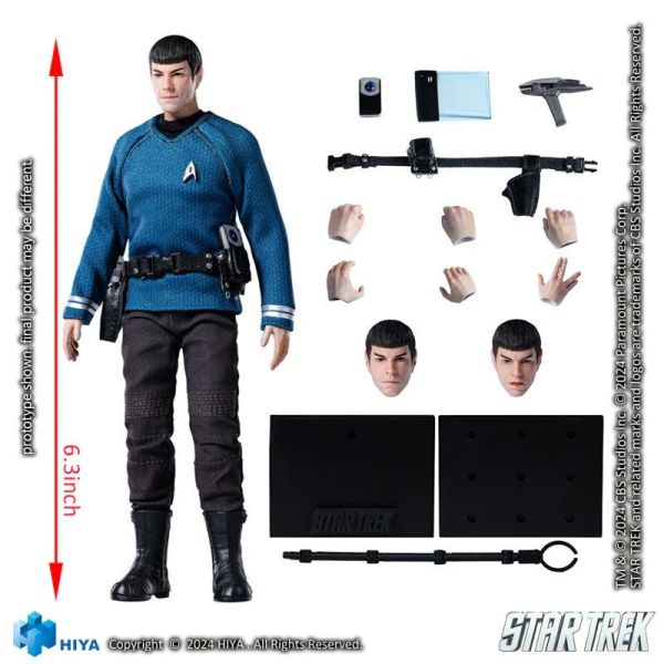 Hiya Toys ESS 1/12 Star Trek 星際爭霸戰 2009 史巴克 可動完成品 Hiya Toys ESS 1/12 Star Trek 星際爭霸戰 2009 史巴克 可動完成品