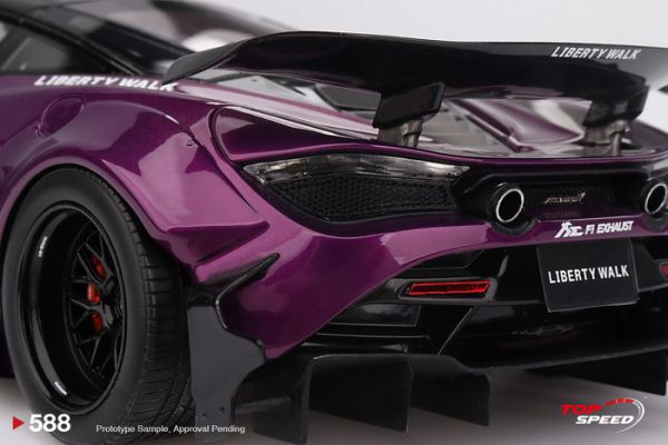 TOP SPEED 1/18 麥拉倫 McLaren 720S LB Works Purple TS0588 TOP SPEED 1/18 麥拉倫 McLaren 720S LB★Works Purple TS0588